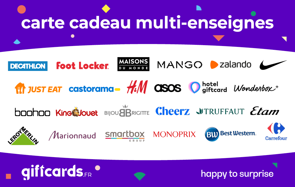 Carte cadeau Multi-Enseignes